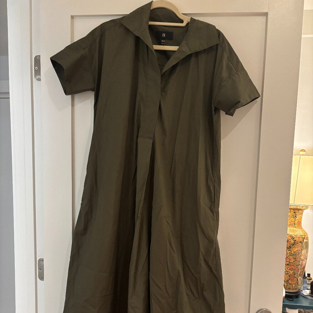 Olive Green Caftan Dress